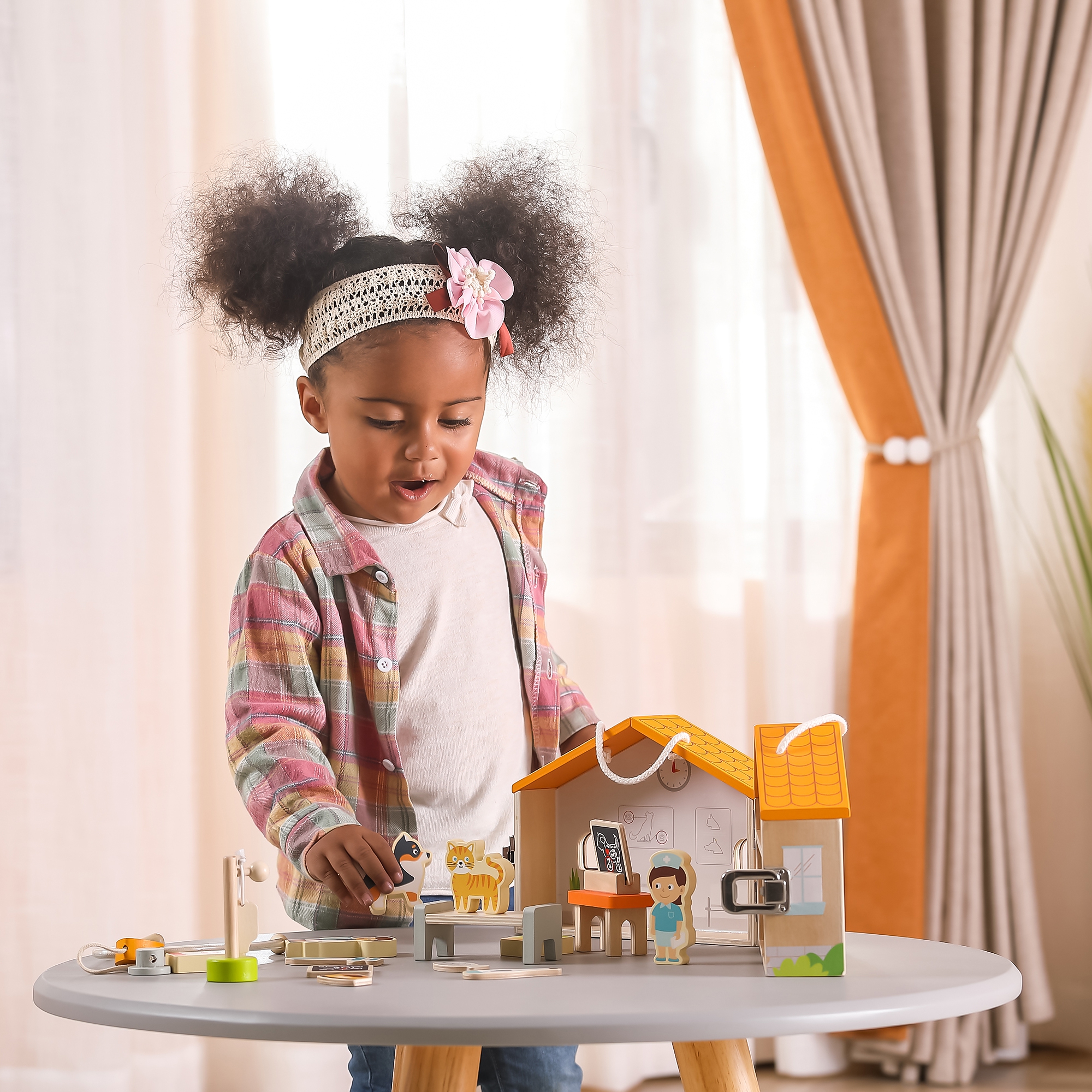 Laste loomaarsti mängukomplekt koos figuuridega