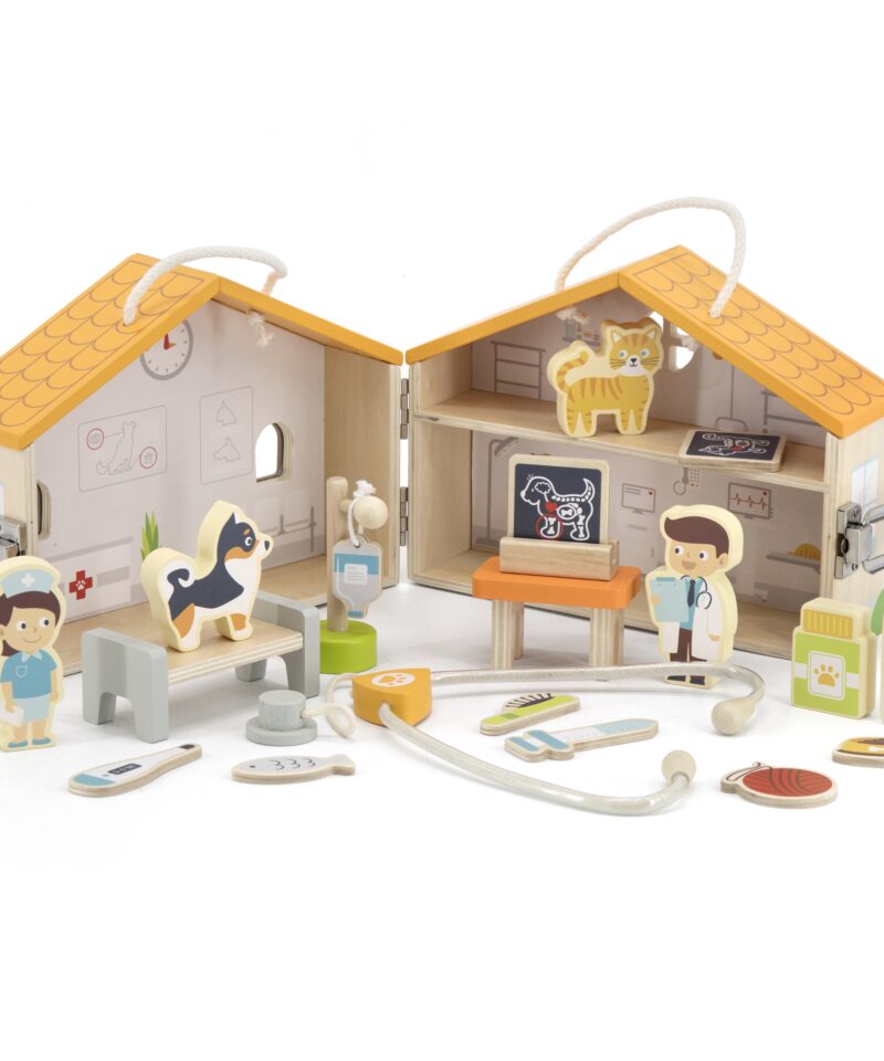 Mängukomplekt kassile ja koerale