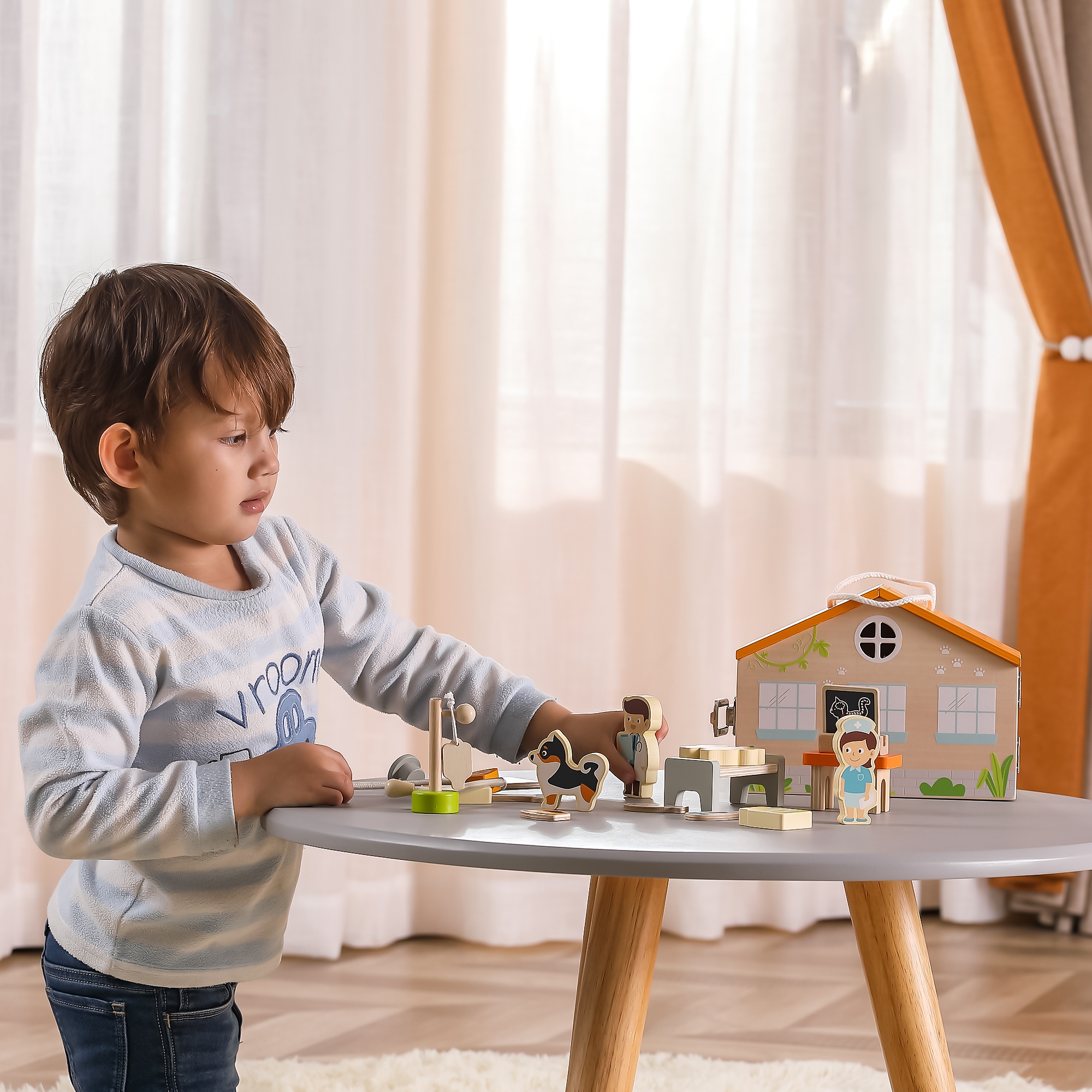 Kaasaskantav loomakliiniku mäng lastele