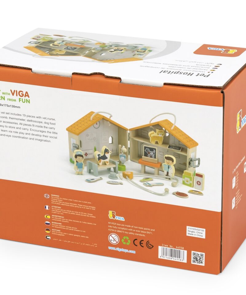 Kaasaskantav loomakliiniku mäng lastele