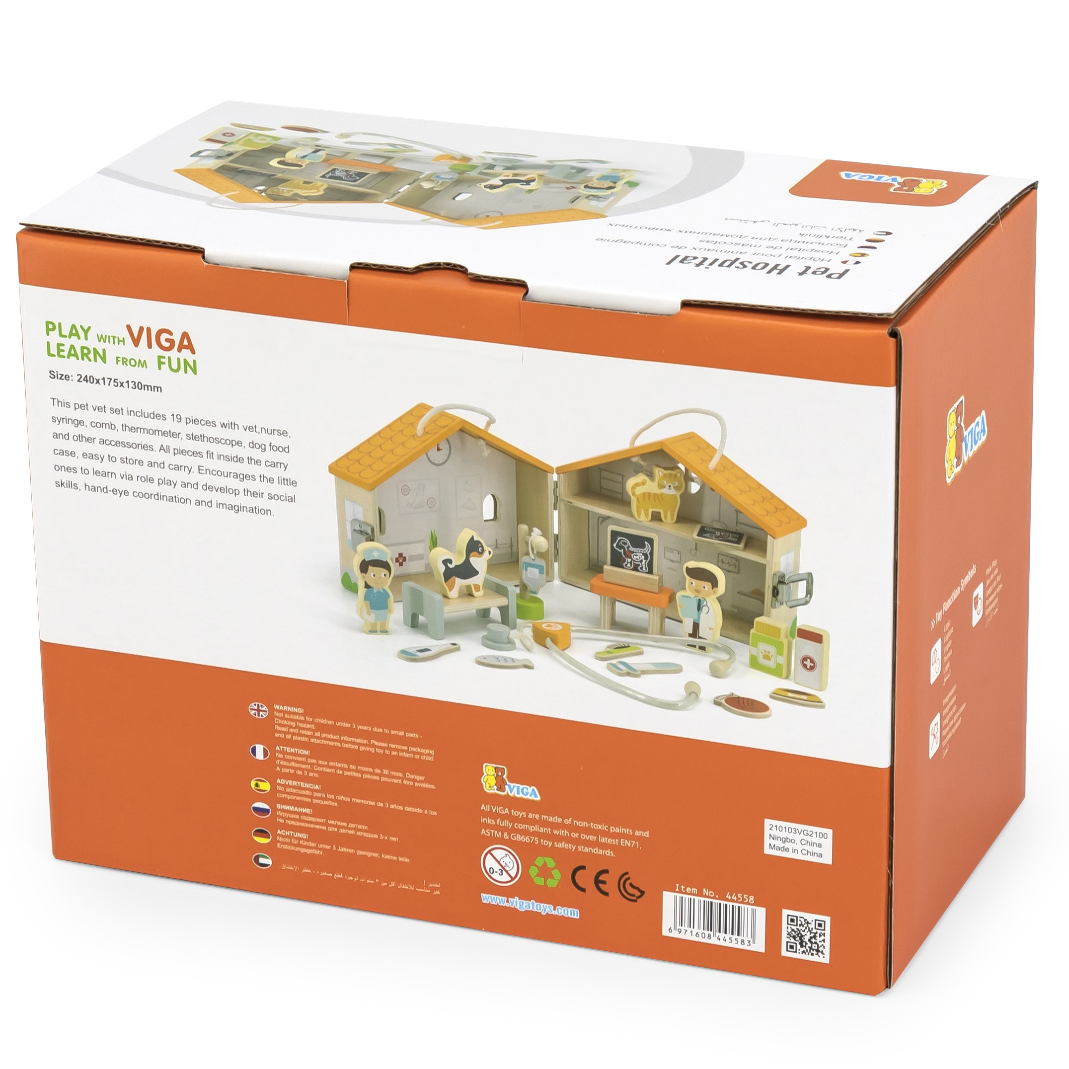 Kaasaskantav loomakliiniku mäng lastele