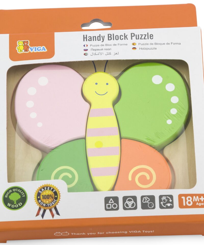 Värvilised pusletükid moodustavad liblika