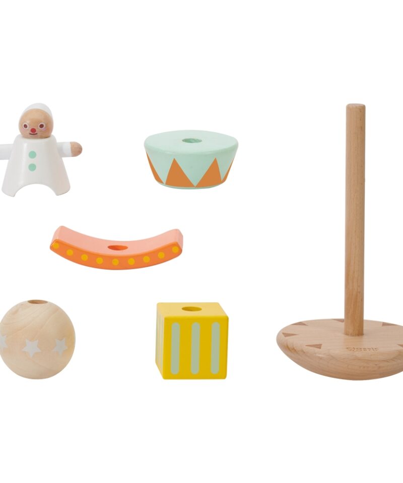 Puidust klouni mänguasi lastele