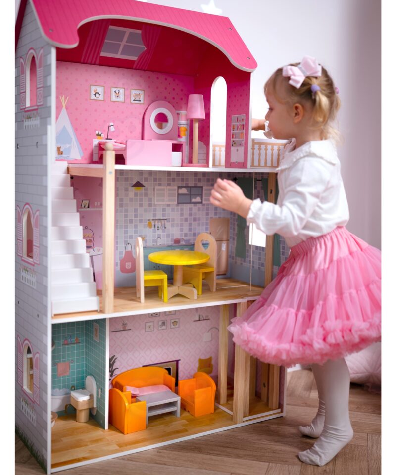 Laste nukumaja avatud küljega