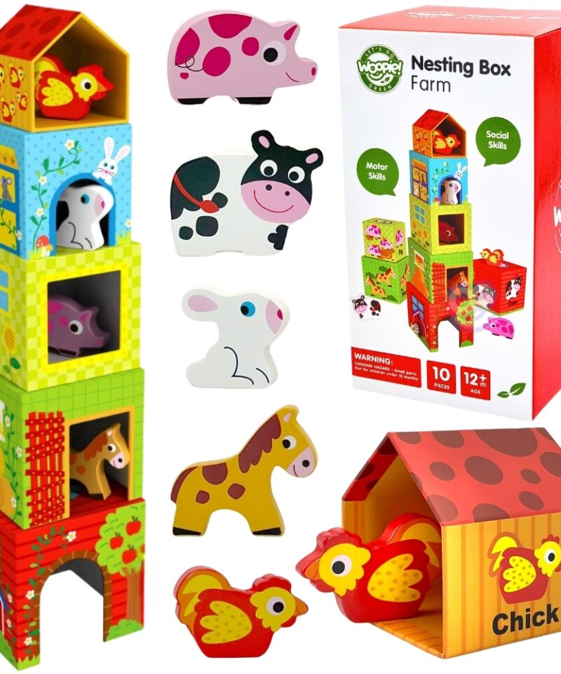 Loomafarmiga klotsikomplekt lastele