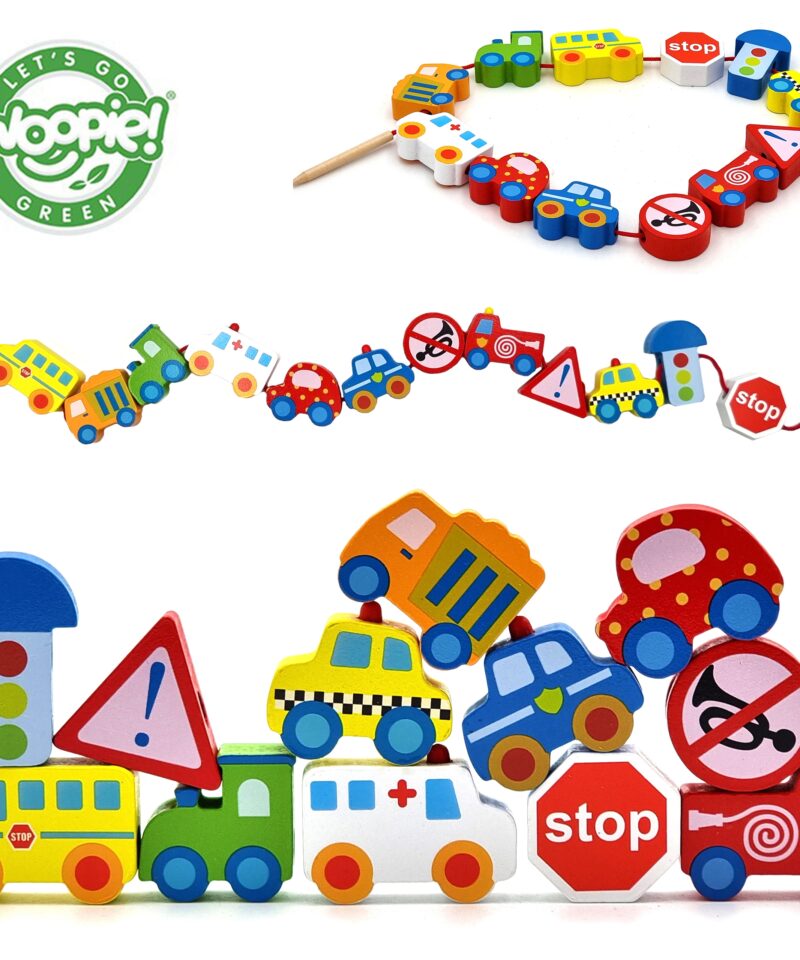 Puidust Lõngamistöö Autod mängukomplekt