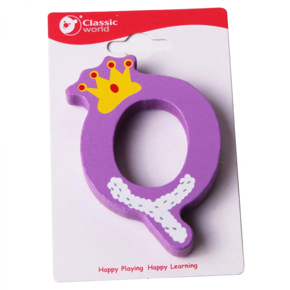 CLASSIC WORLD Drewniana Literka Q - Image 5