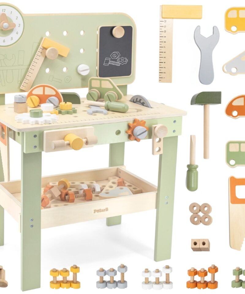 Puidust Laste Tööriistakomplekt
