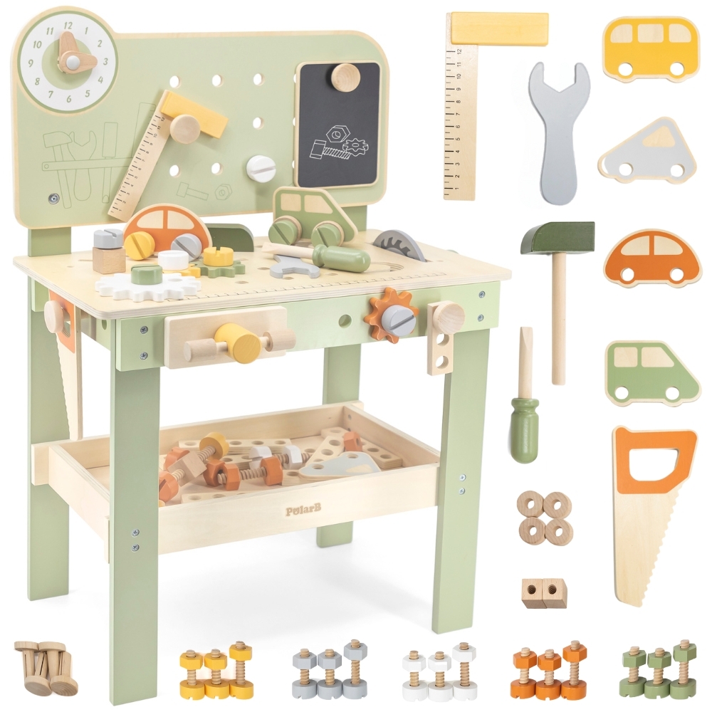 Puidust Laste Tööriistakomplekt