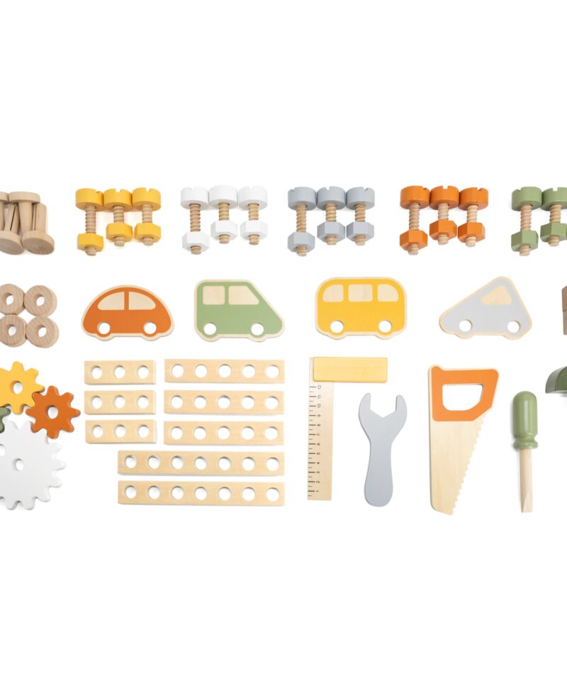 Sisaldab töölauda ja tööriistu