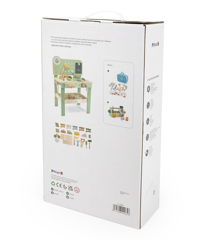 Sisaldab töölauda ja tööriistu