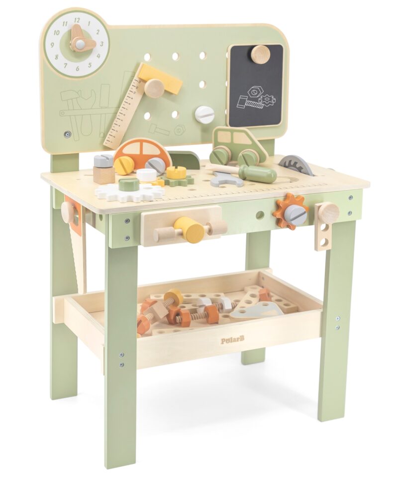 Sisaldab töölauda ja tööriistu