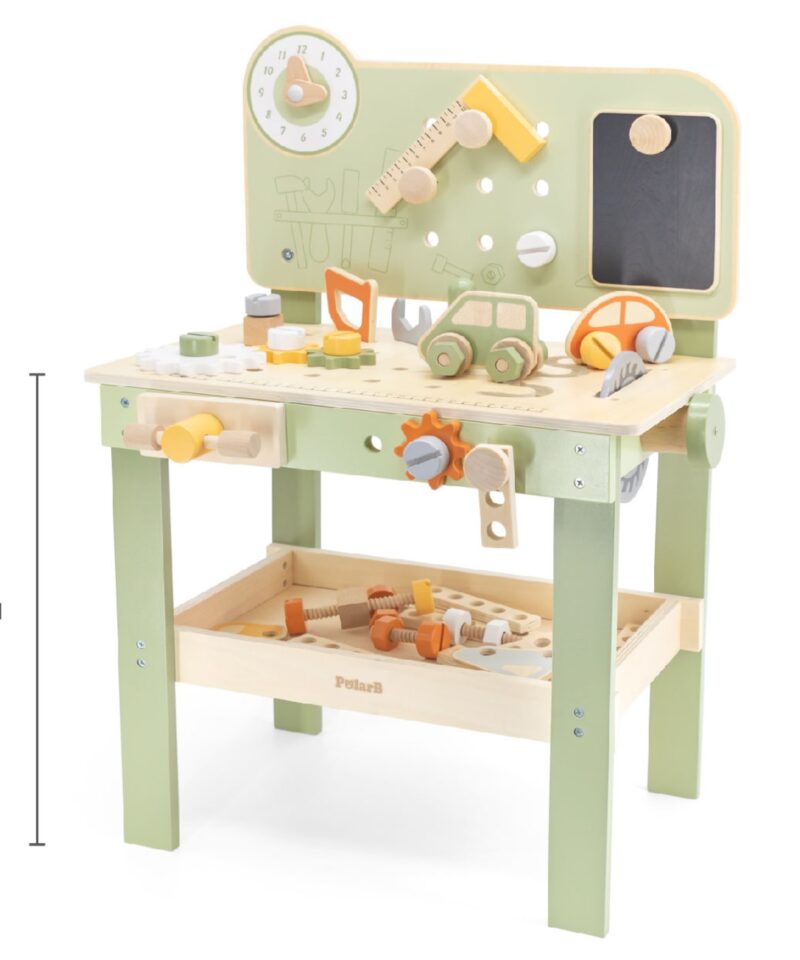 Sisaldab töölauda ja tööriistu