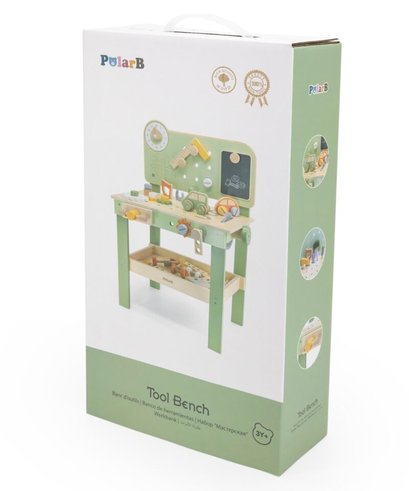 Sisaldab töölauda ja tööriistu