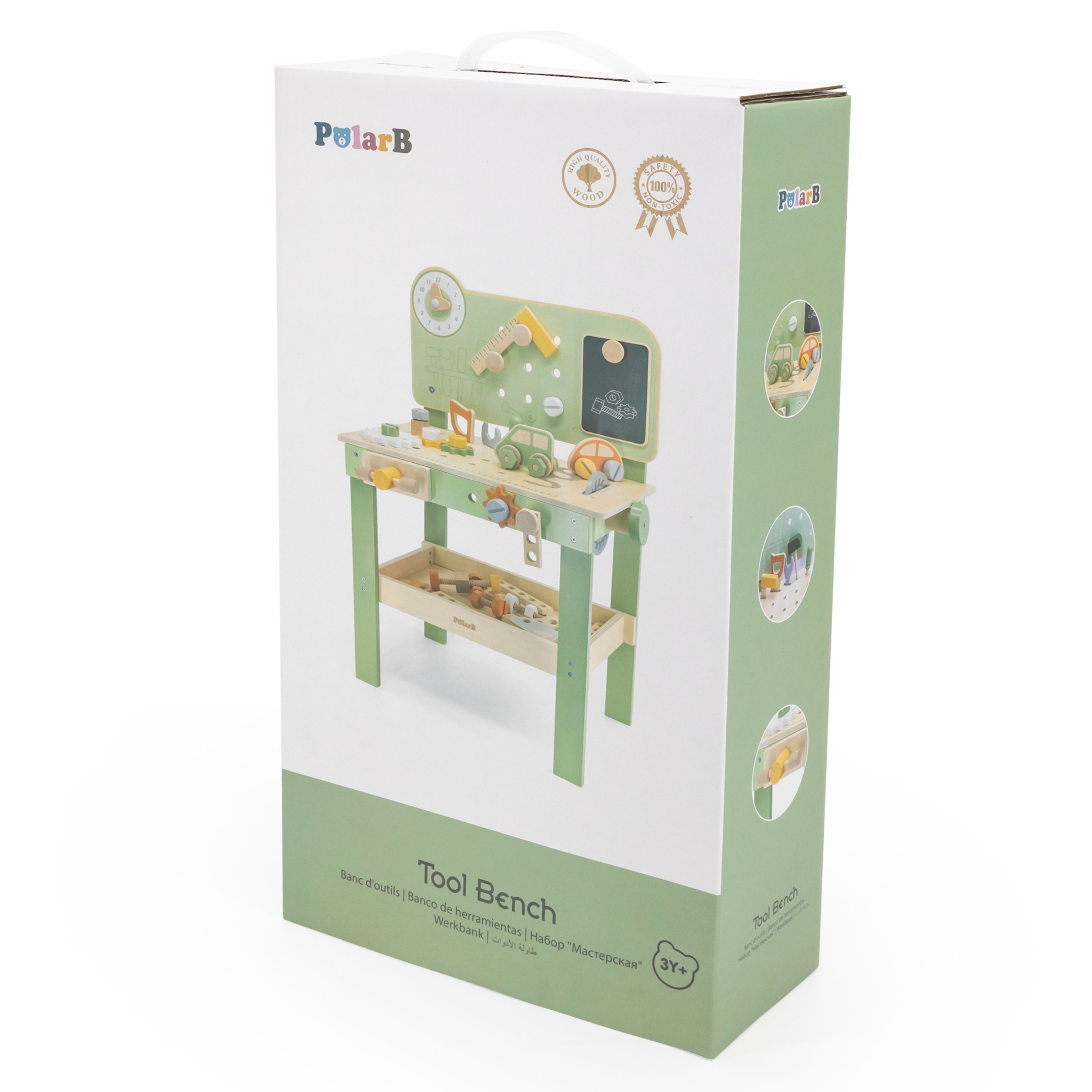 Sisaldab töölauda ja tööriistu