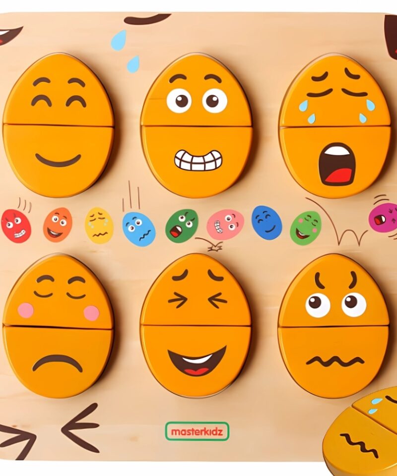 Emotsioonide Õppimise Puidust Komplekt lastele