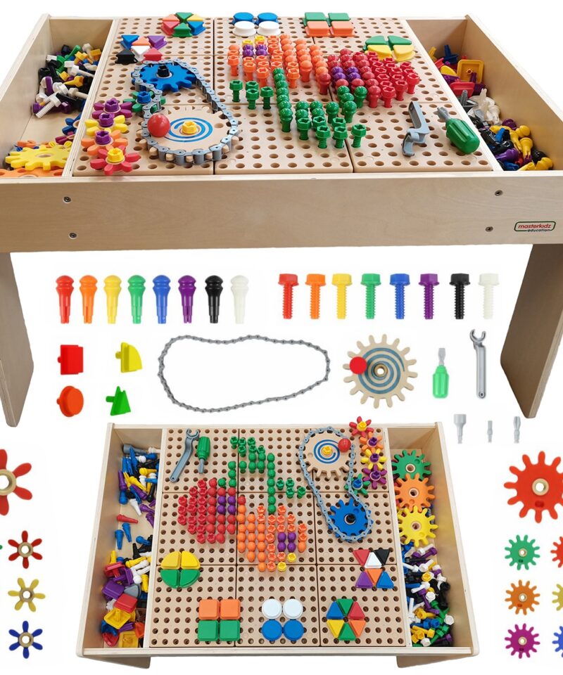 Laste hariv mängulaud koos tarvikutega