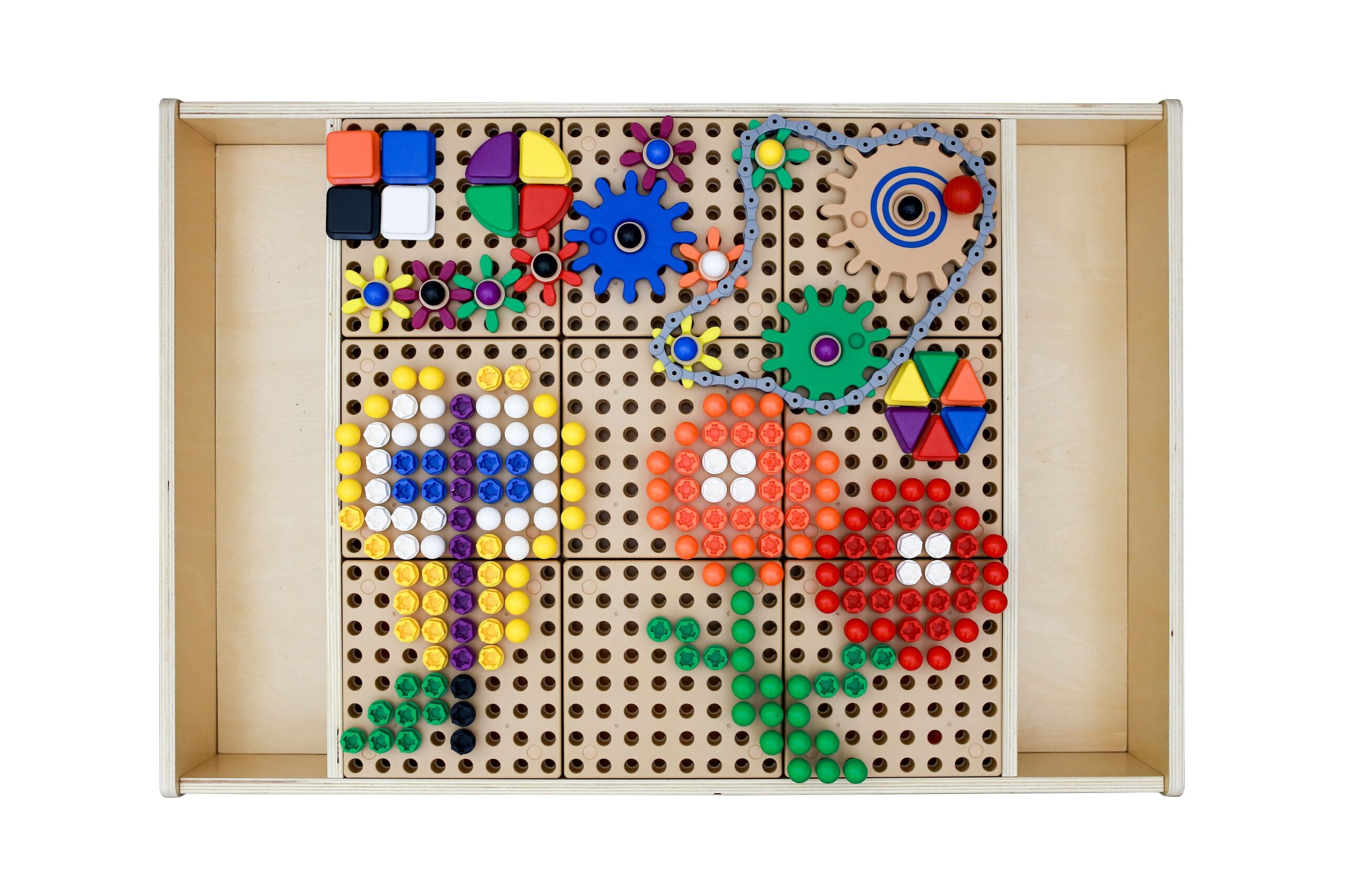 Laste mängulaud hoiukastidega