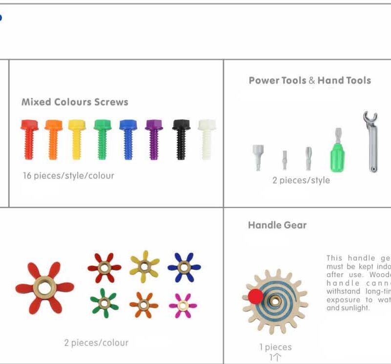 Laste mängulaud hoiukastidega