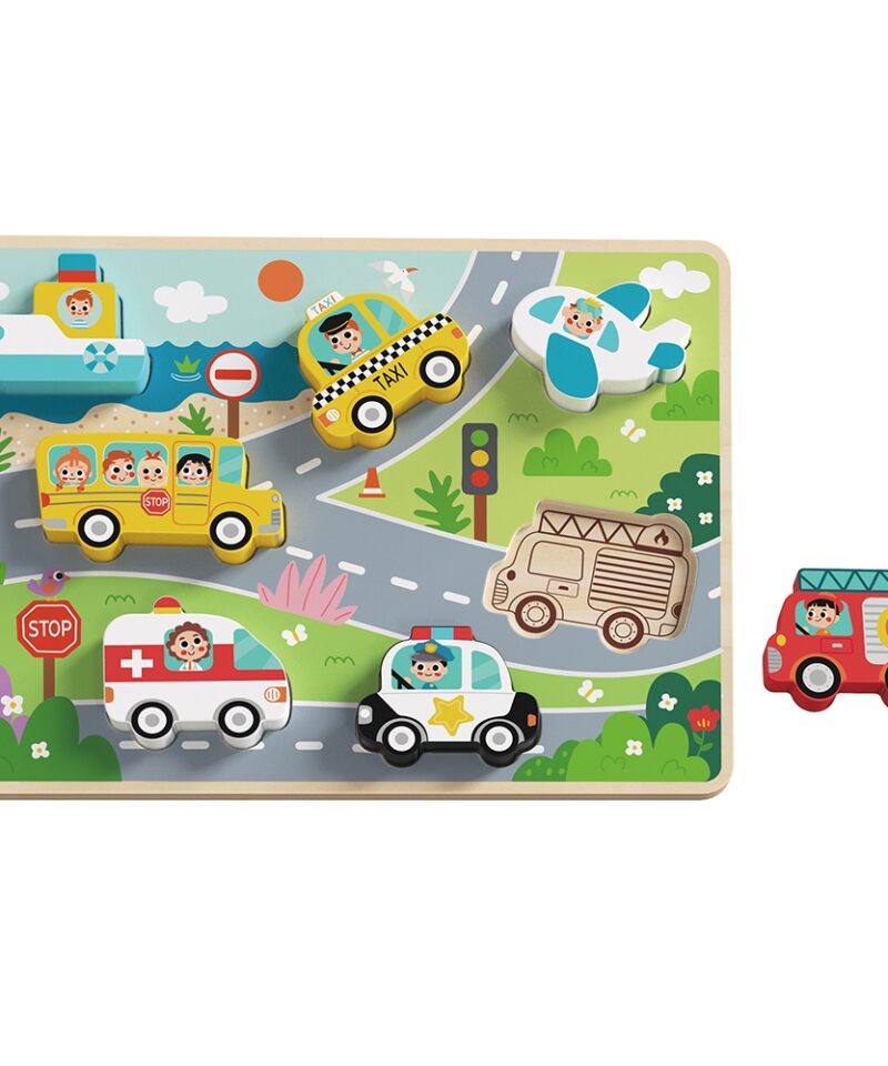 Puidust Montessori pusle lastele mänguks