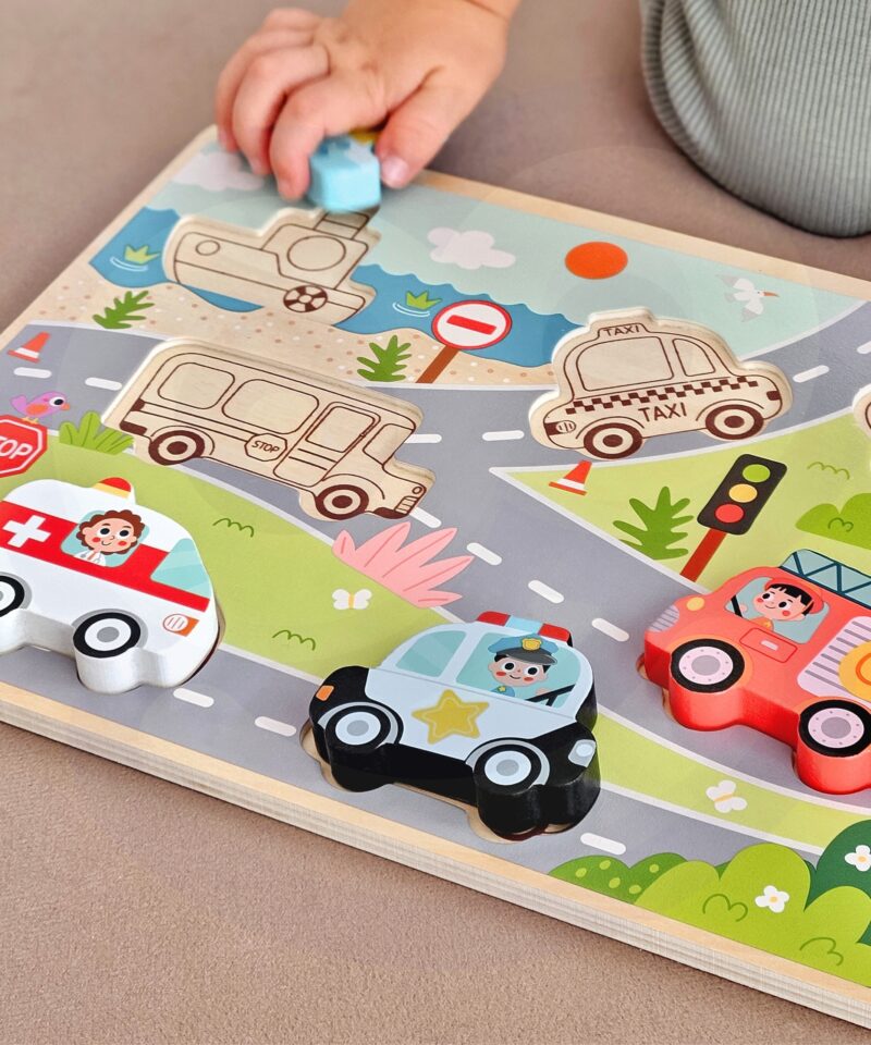 Montessori pusle erksate värvidega