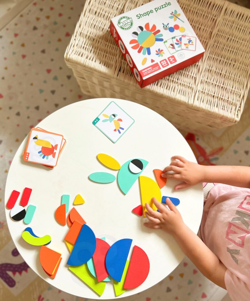 Puidust klotsid ja mustrid