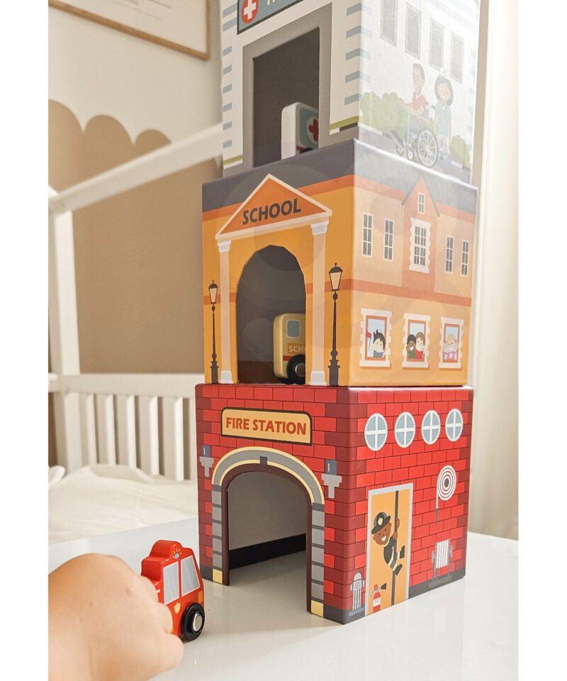 Klotsid õpetavad numbreid ja linnaasutuste äratundmist