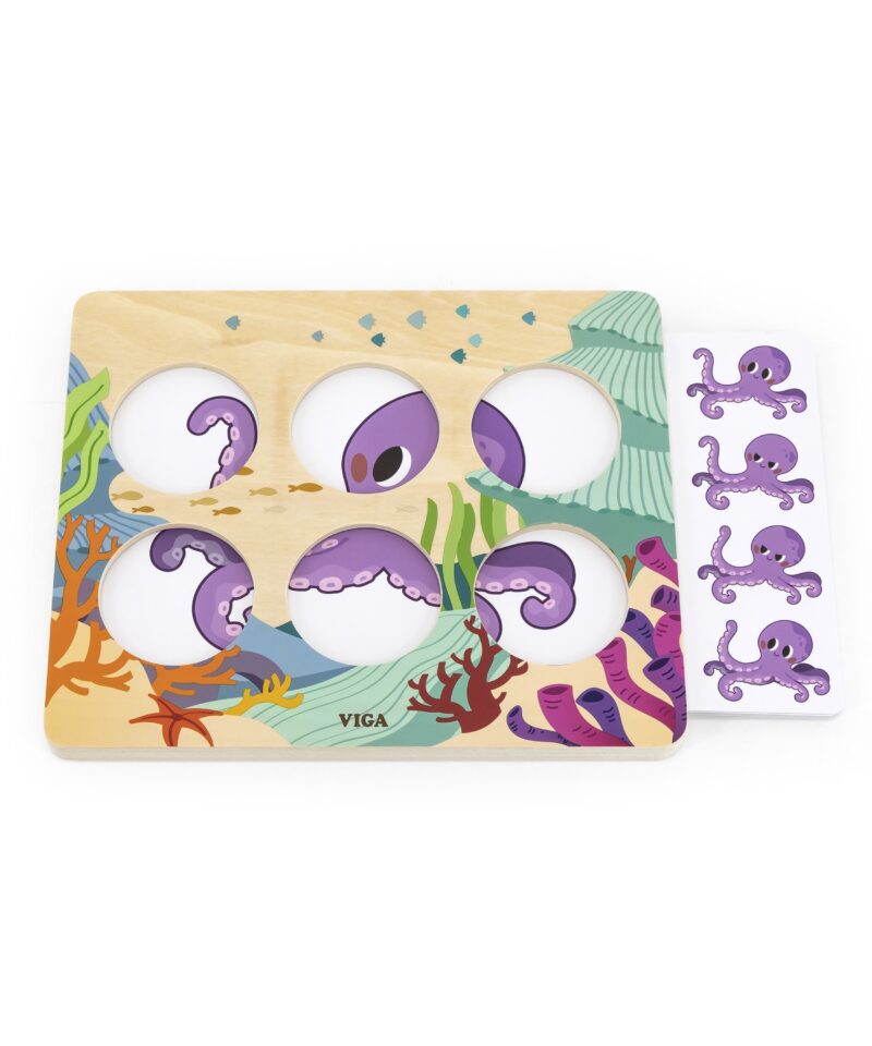 Puidust alus ja rõngad detailide avastamiseks