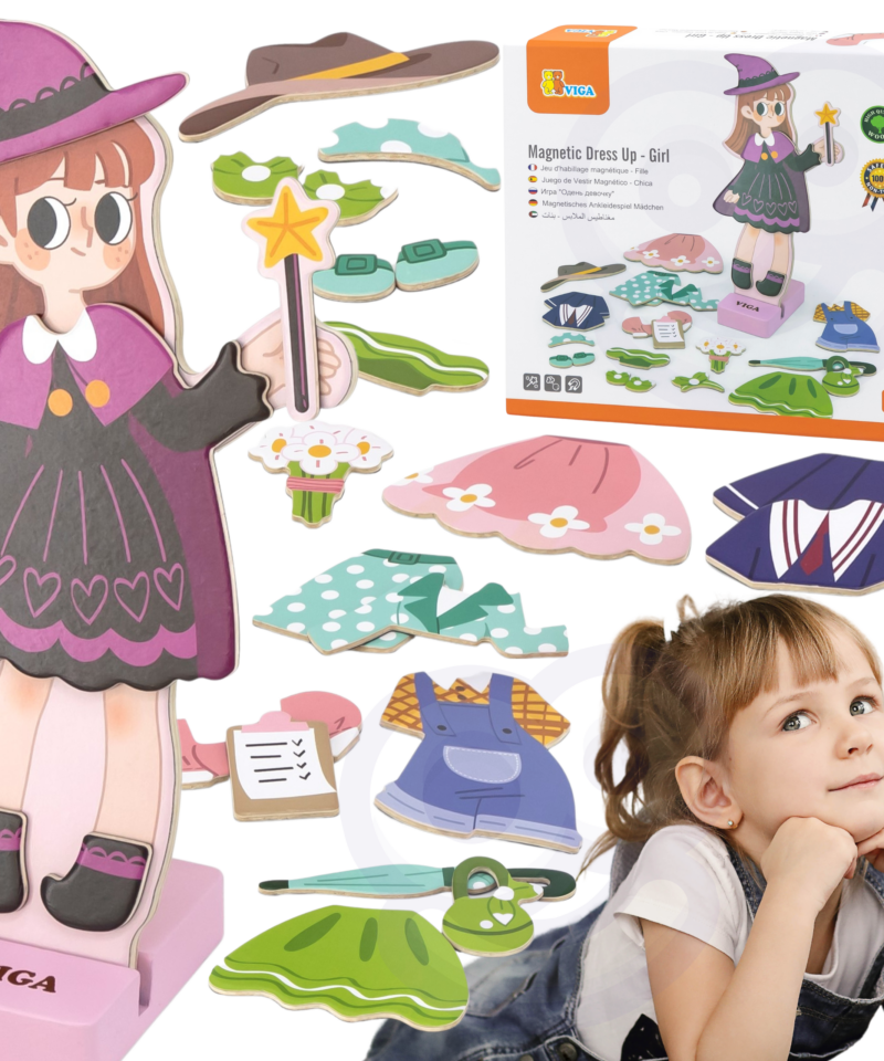 Magnetiline Puidust Riietamismäng