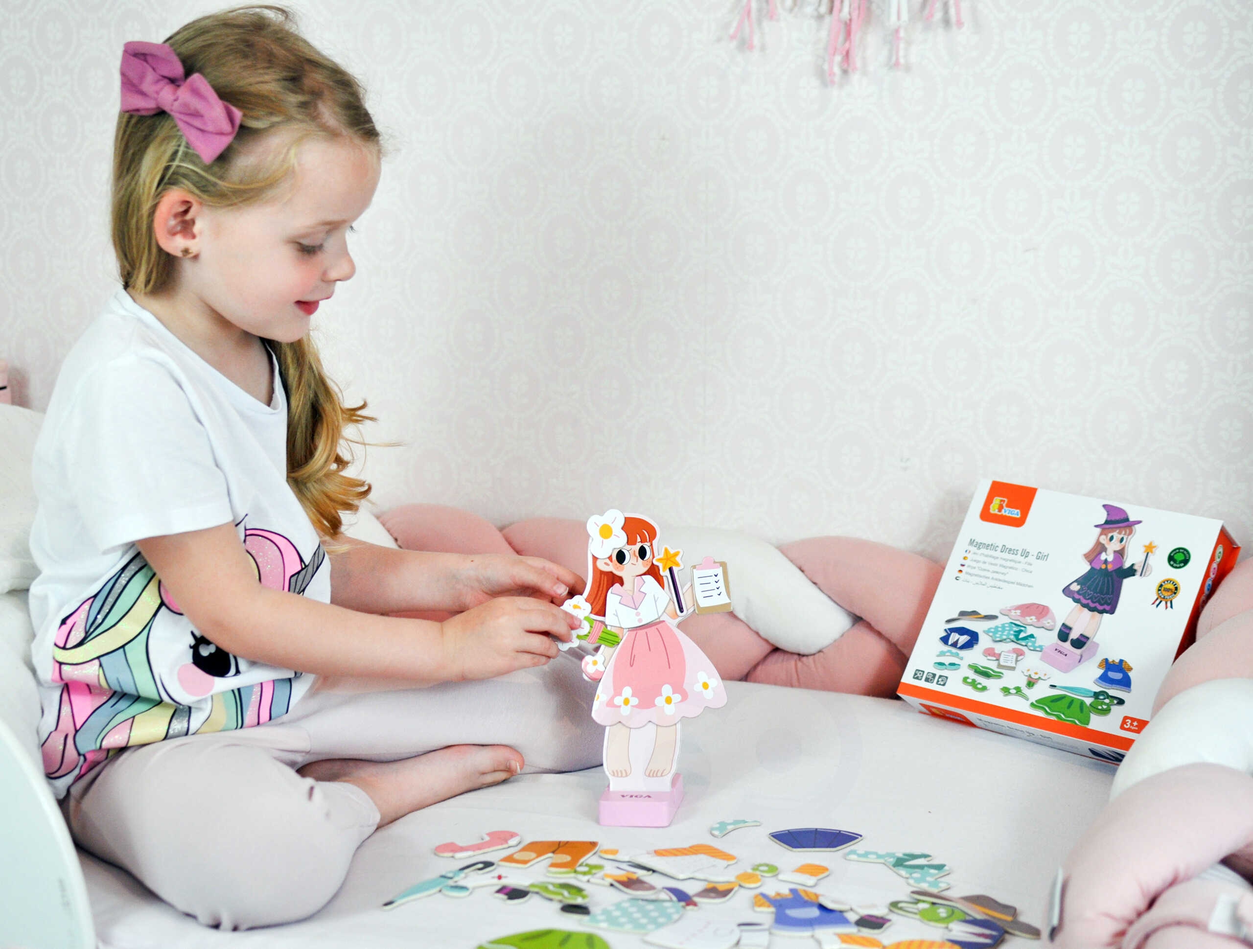 Hariv kingitus lapsele, magnetiline riietamismäng kodus