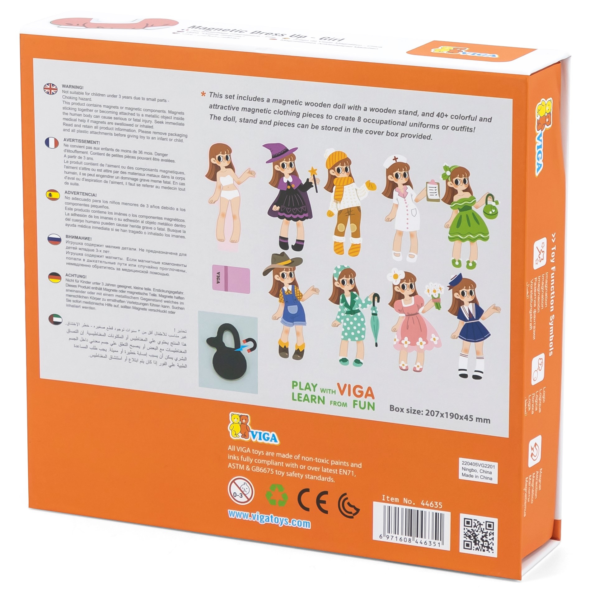 Hariv kingitus lapsele, magnetiline riietamismäng kodus