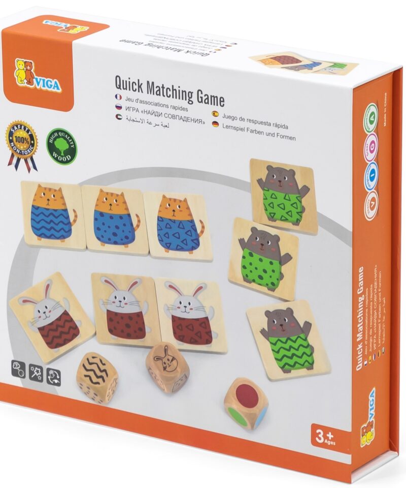 Kiire mustrite ja värvide leidmise mäng perele