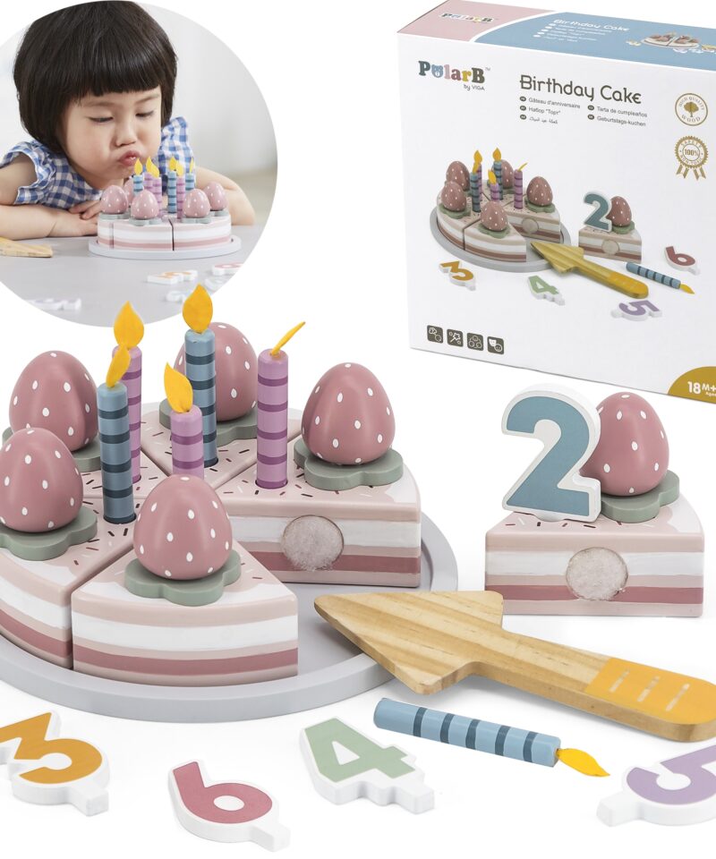 Puidust Sünnipäevatordi Mängukomplekt