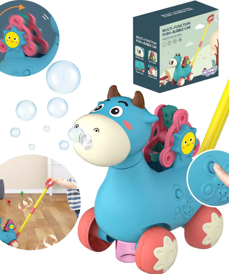 Lõbus Laste Jalutuskäru Mänguasi, mullid ja muusika