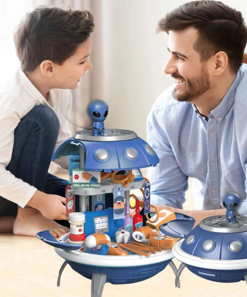 3-ühes kosmosetöökoja komplekt projektori ja tööriistadega