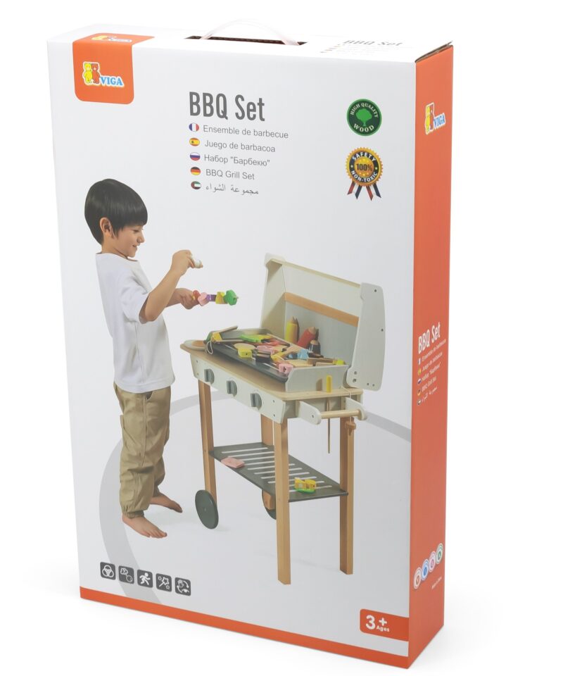 Liigutatav puidust grill ratastega, lihtne kaasa võtta