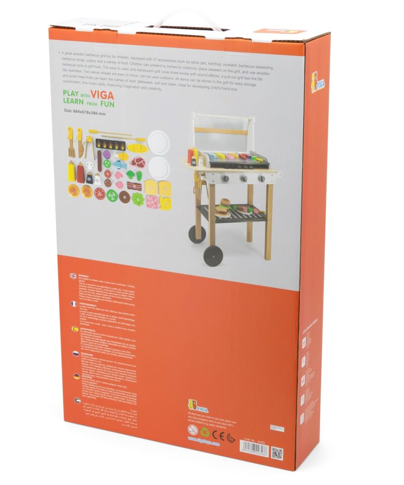 Liigutatav puidust grill ratastega, lihtne kaasa võtta