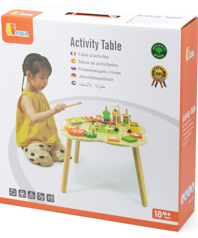 Suur puidust mängulaud mitmele lapsele korraga