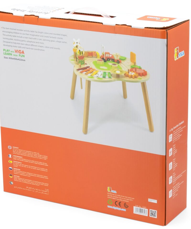 Suur puidust mängulaud mitmele lapsele korraga