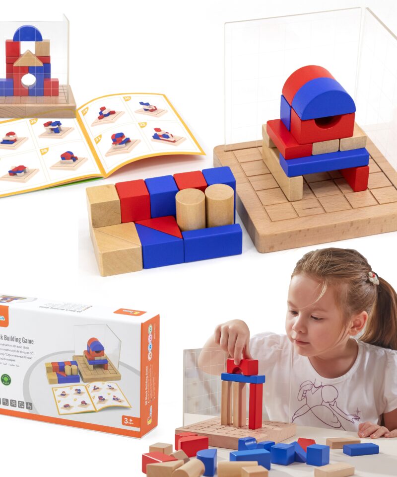 Laste 3D Puidust Konstruktormäng