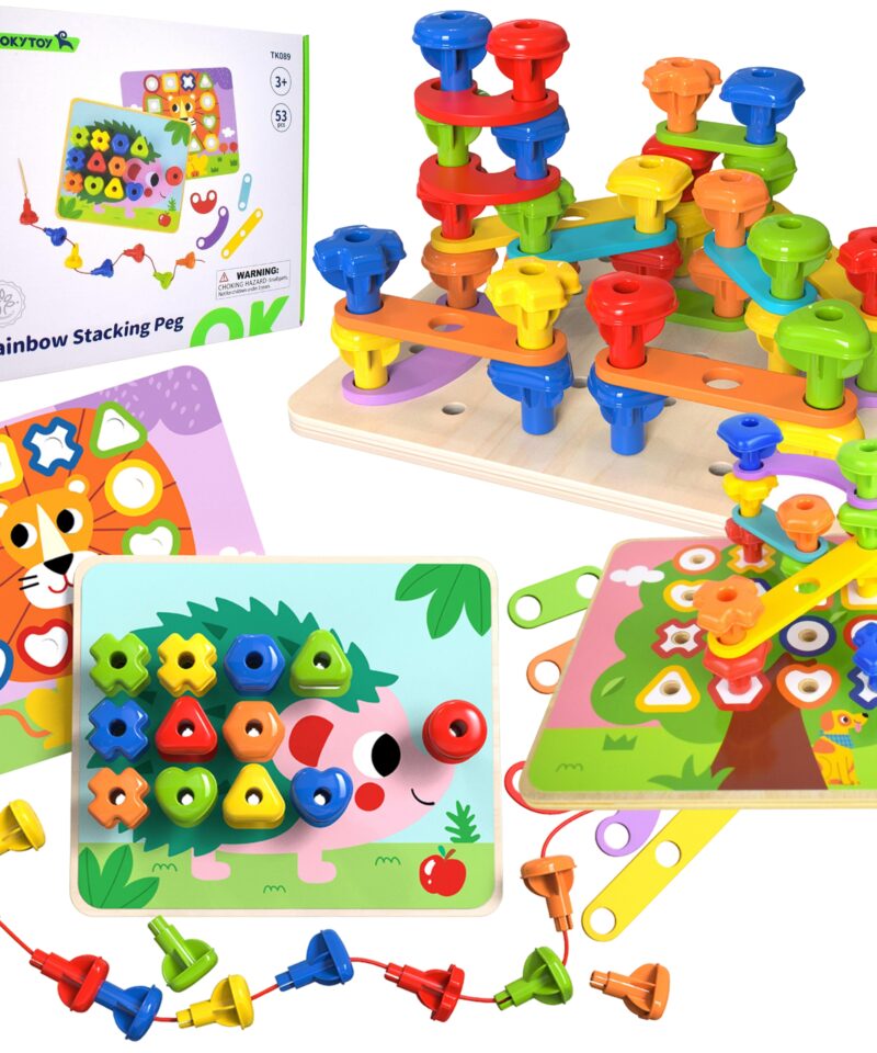 Mitmekülgne puidust mängukomplekt lastele