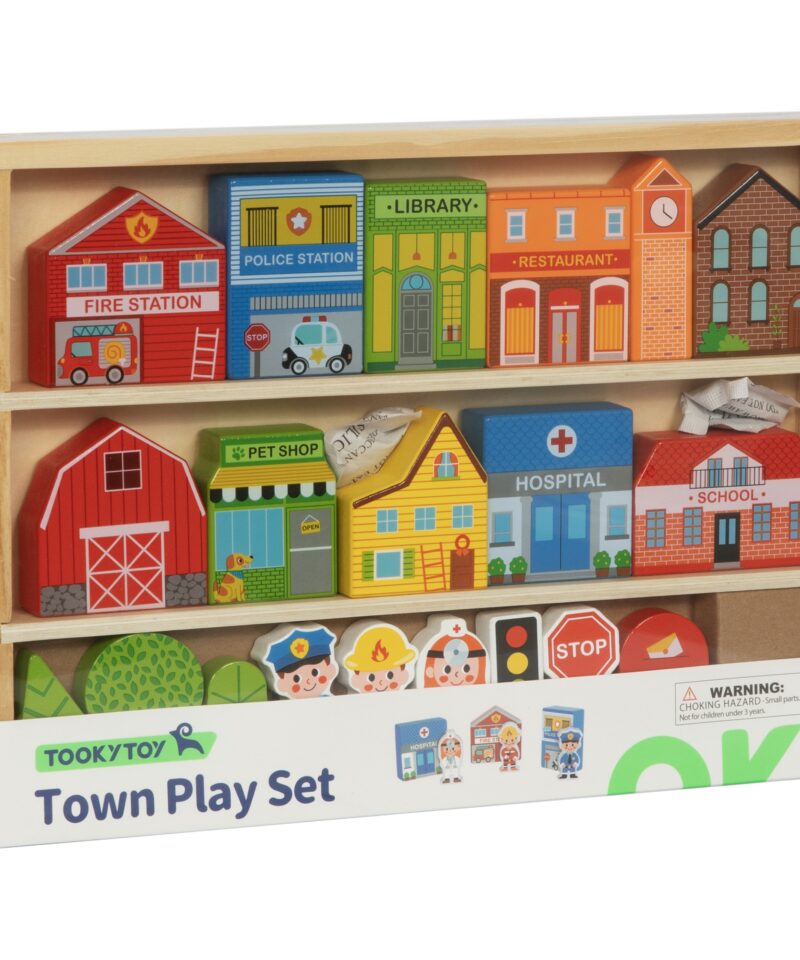 Linnamängu komplekt koos hoonetega