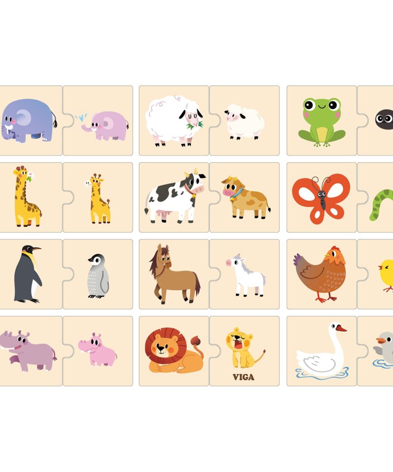 Loomavanemate ja poegade sobitamise mäng