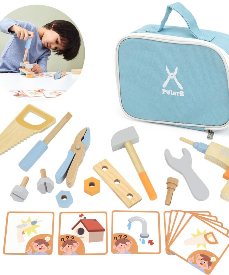 Puidust tööriistakomplekt lastele