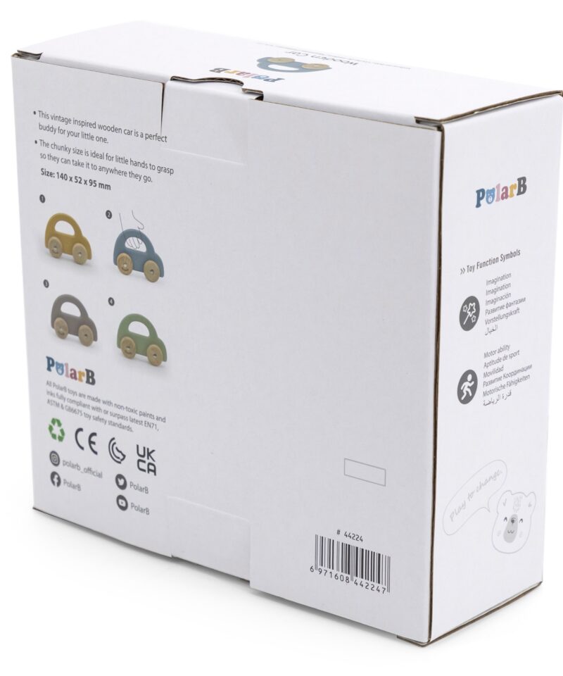 Turvaline puidust mänguauto