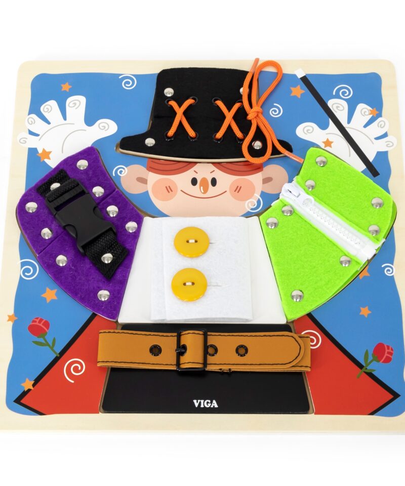 Laste riietumisoskuste harjutustahvel