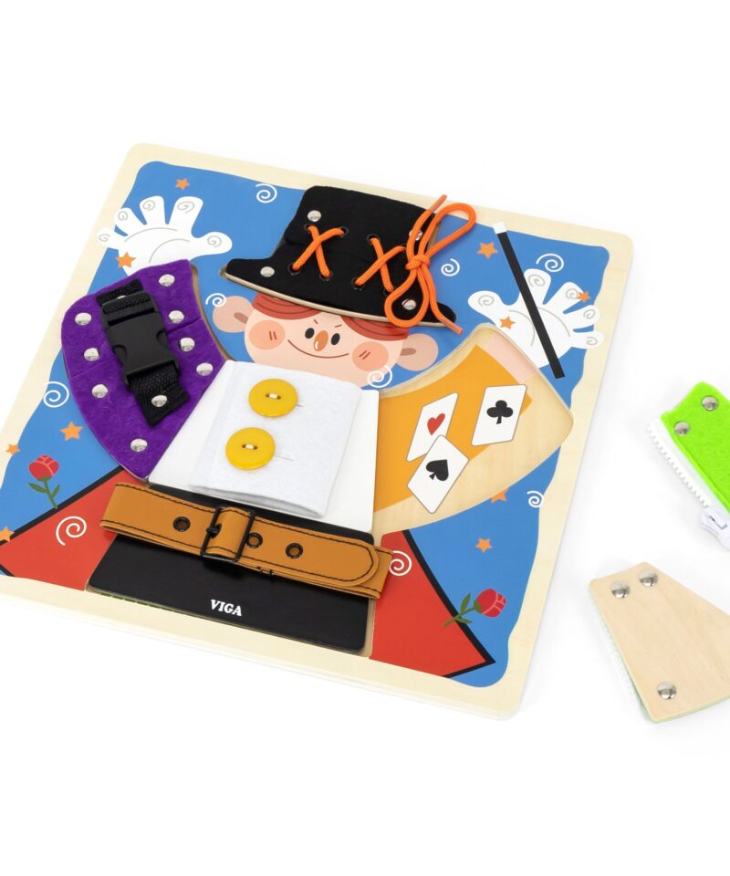 Laste riietumisoskuste harjutustahvel