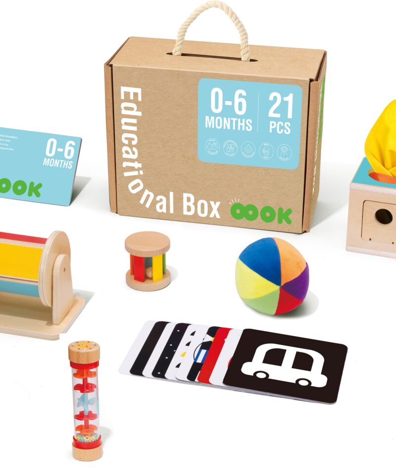 Montessori beebimängude komplekt puidust elementidega