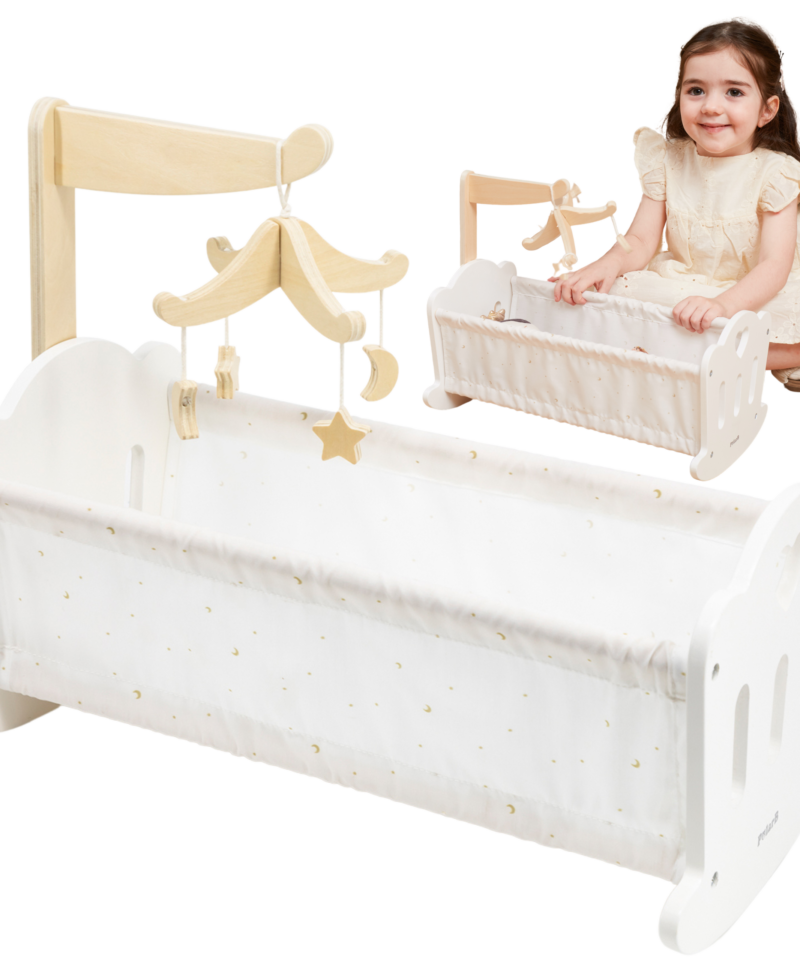 Puidust häll nukkudele koos karusselliga