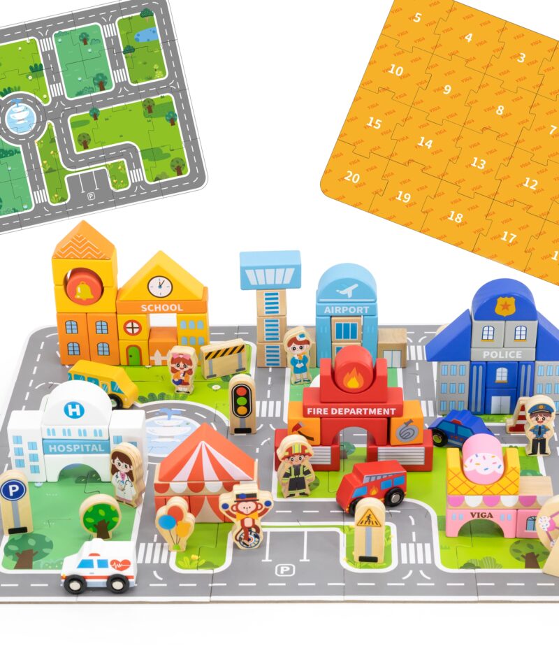 Puidust Linnaehituse Klotikomplekt